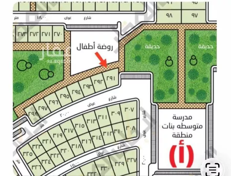 أرض للبيع في شارع يعقوب بن ابي الفضل, حي الصقور, مدينة الاحساء, المنطقة الشرقية صورة 3