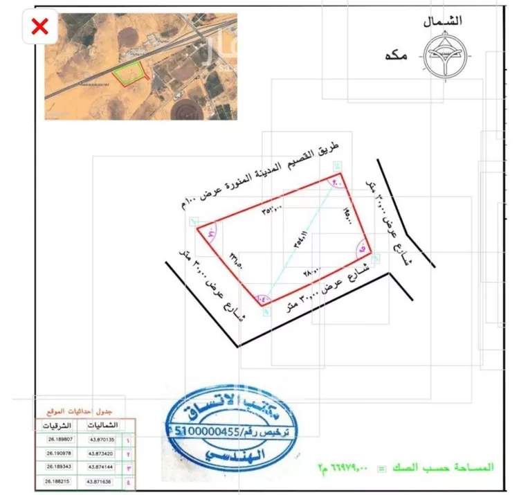 Land for Sale in Unayzah Al Mubarakiyah صورة 2