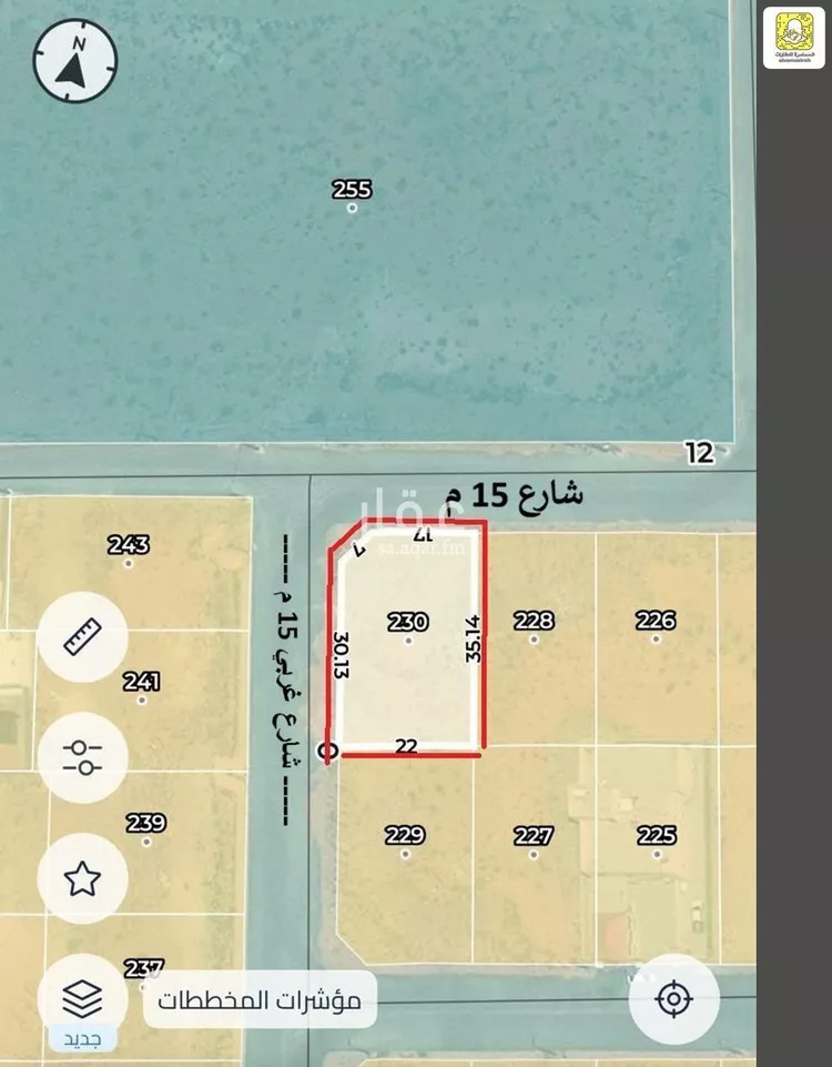 أرض للبيع في شارع سهل بن عمرو, حي حي الخبيب, مدينة الشماسية, منطقة القصيم صورة 3