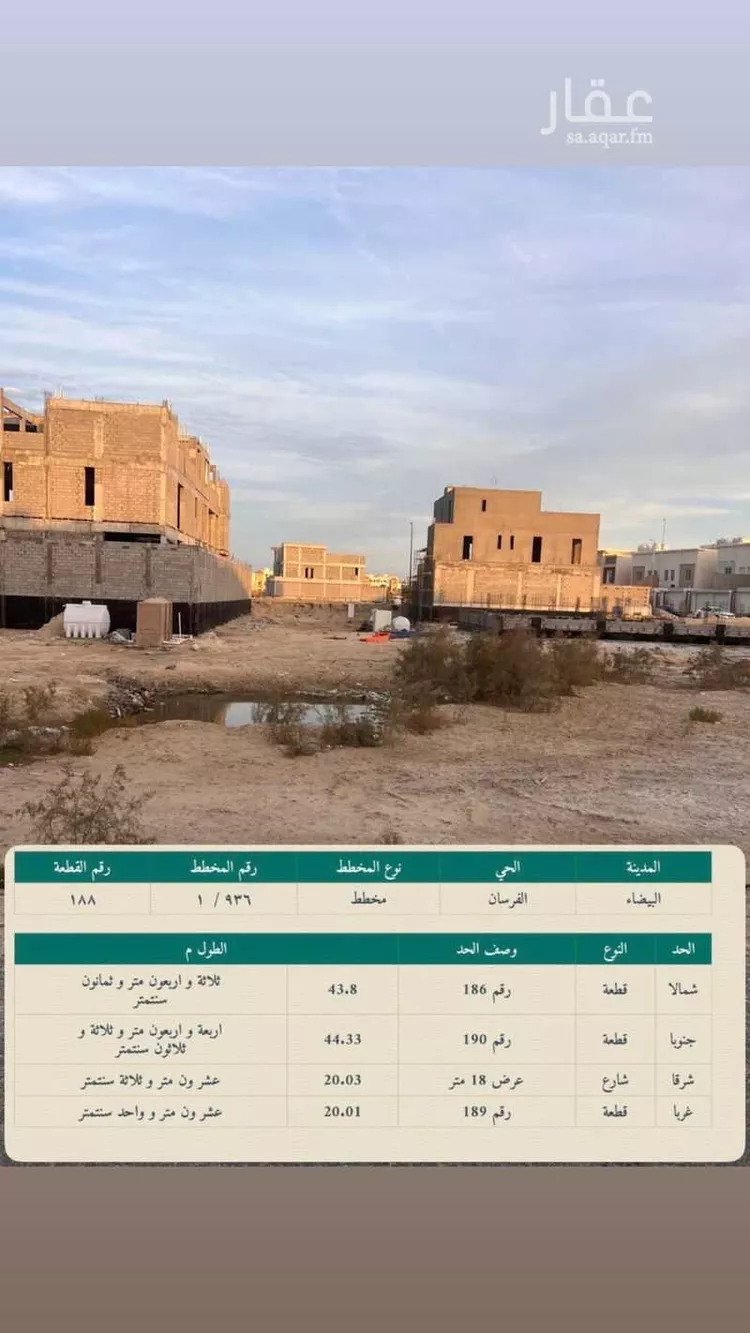 أرض للبيع في حي الفرسان, مدينة الدمام, المنطقة الشرقية