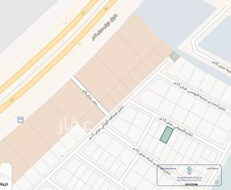 أرض للبيع في شارع العدواني, حي عكاظ, مدينة الرياض, منطقة الرياض صورة 3