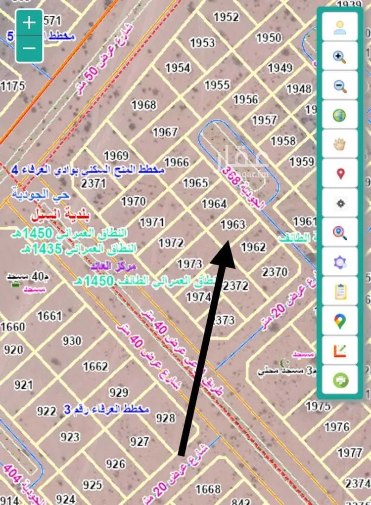 أرض للبيع في حي الجودية, مدينة الطائف, منطقة مكة المكرمة صورة 5