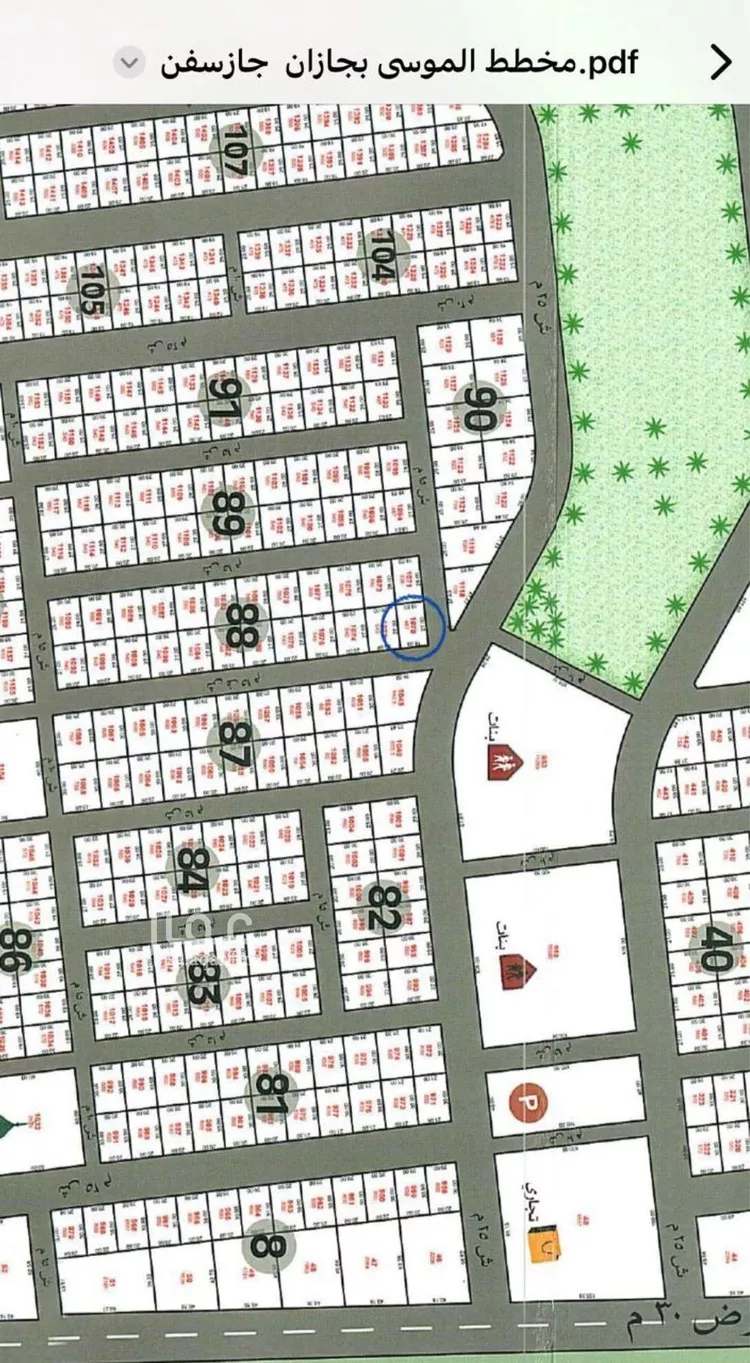 أرض للبيع في شارع شهيد الدين ثم الوطن علي قالب محمد الشرقي, حي المحمدية 1, مدينة جازان, منطقة جازان صورة 3