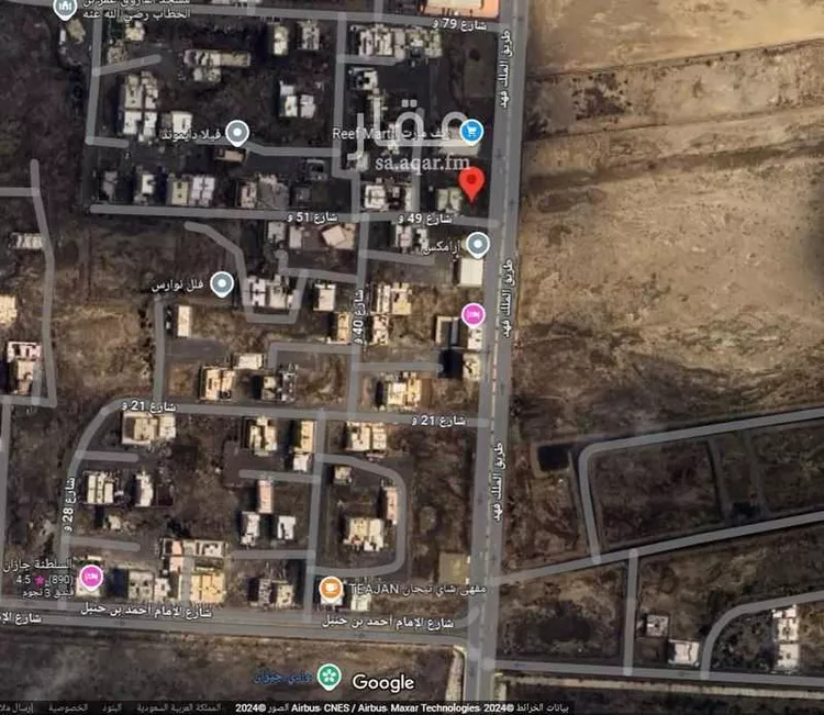 أرض للبيع في شارع طريق الملك فهد, حي المحمدية 2, مدينة جازان, منطقة جازان