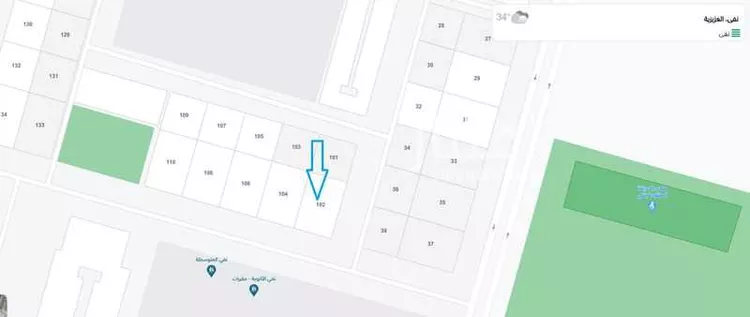 أرض للبيع في شارع 342, حي العزيزية, مدينة نفى, منطقة الرياض