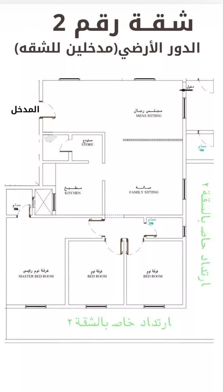 شقة للبيع في شارع أبي زيد الأنصاري ، حي النهضة ، الرياض ، منطقة الرياض صورة 2