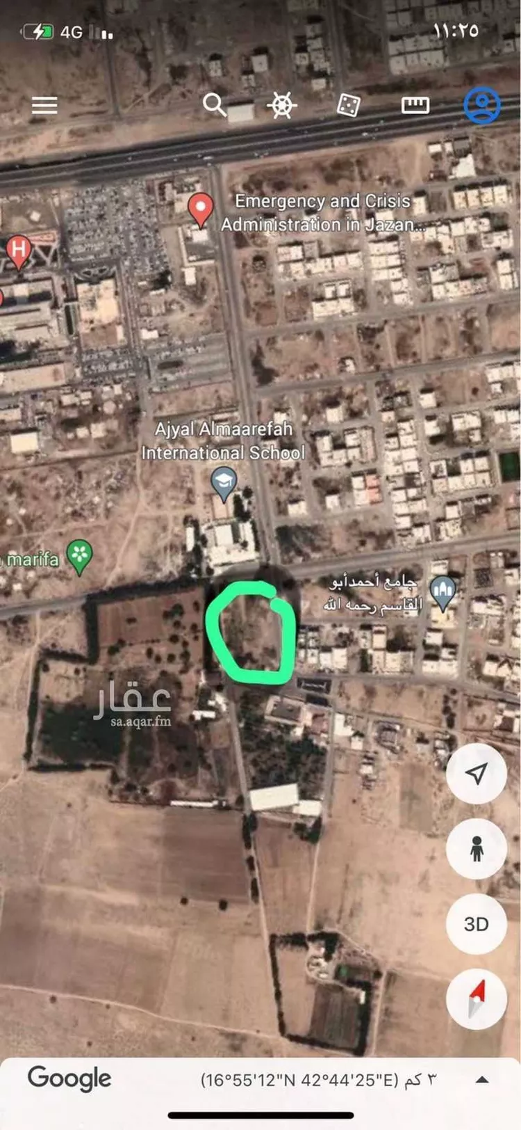 أرض للبيع في شارع الغنيم, حي العسيله, مدينة العسيله, منطقة جازان 7