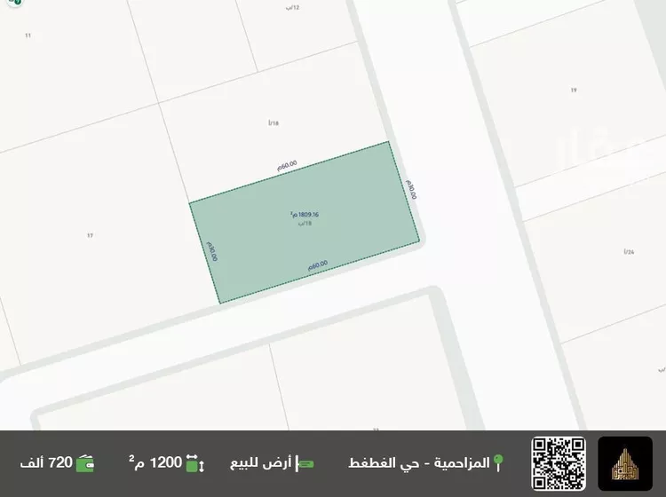 أرض للبيع في شارع سراقة بن عمرو, حي مخطط رقم 0832, مدينة الجله, منطقة الرياض