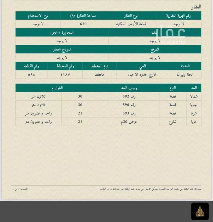 أرض للبيع في شارع مخطط الشرطة, مدينة الجله, منطقة الرياض صورة 3