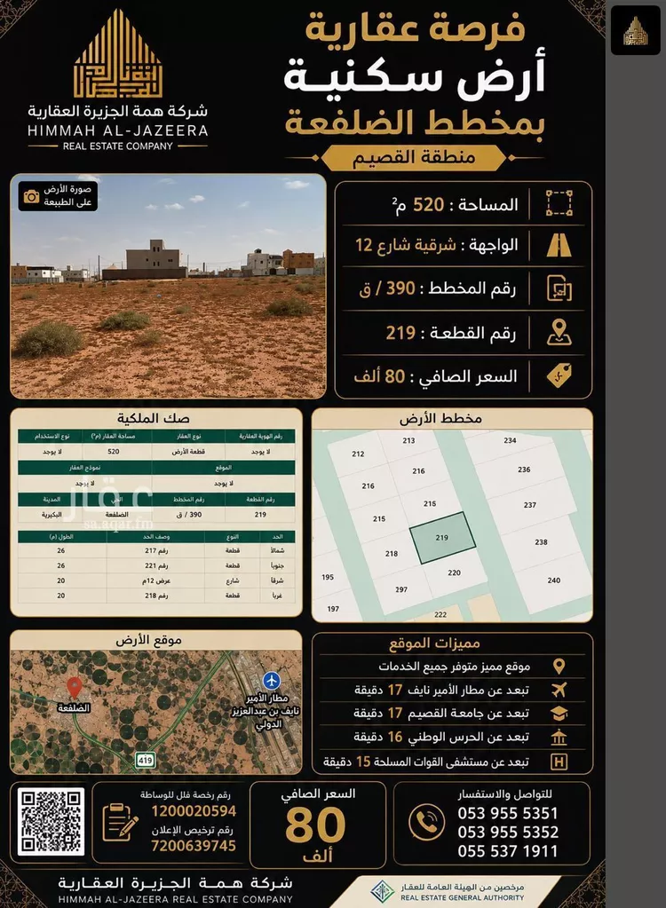 Land for Sale in Al Bukayriyah Al Fahd صورة 4