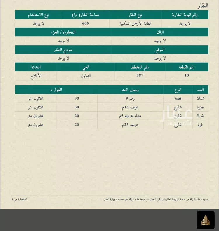أرض للبيع في شارع طريق الملك عبدالله , حي التعاون, مدينة الافلاج, منطقة الرياض صورة 3