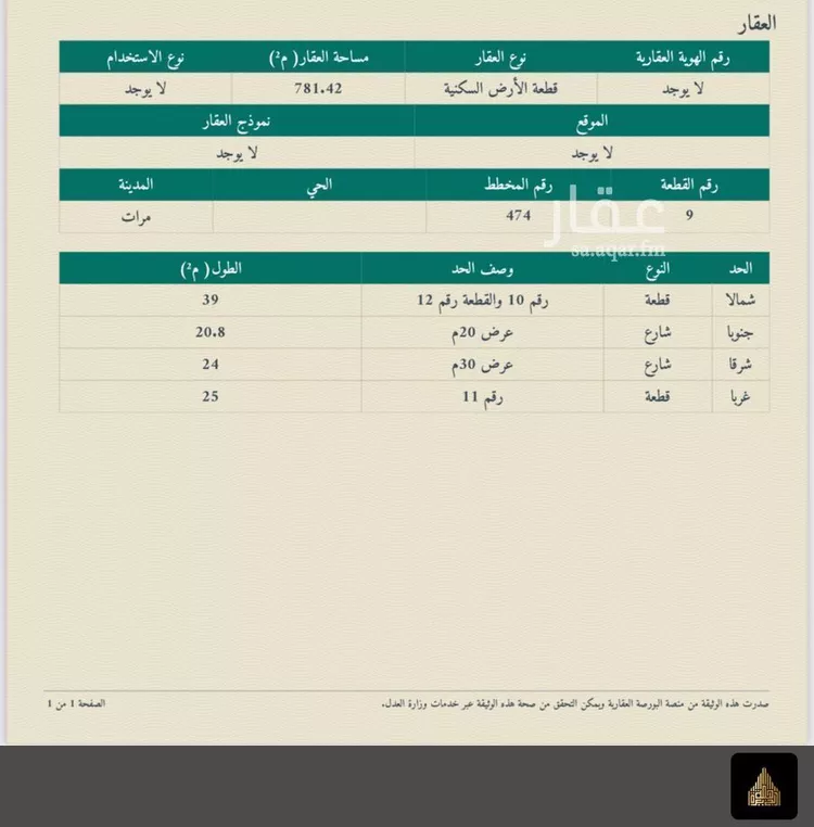 أرض للبيع في شارع الربوه مانح, حي الربوة, مدينة مرات, منطقة الرياض صورة 3