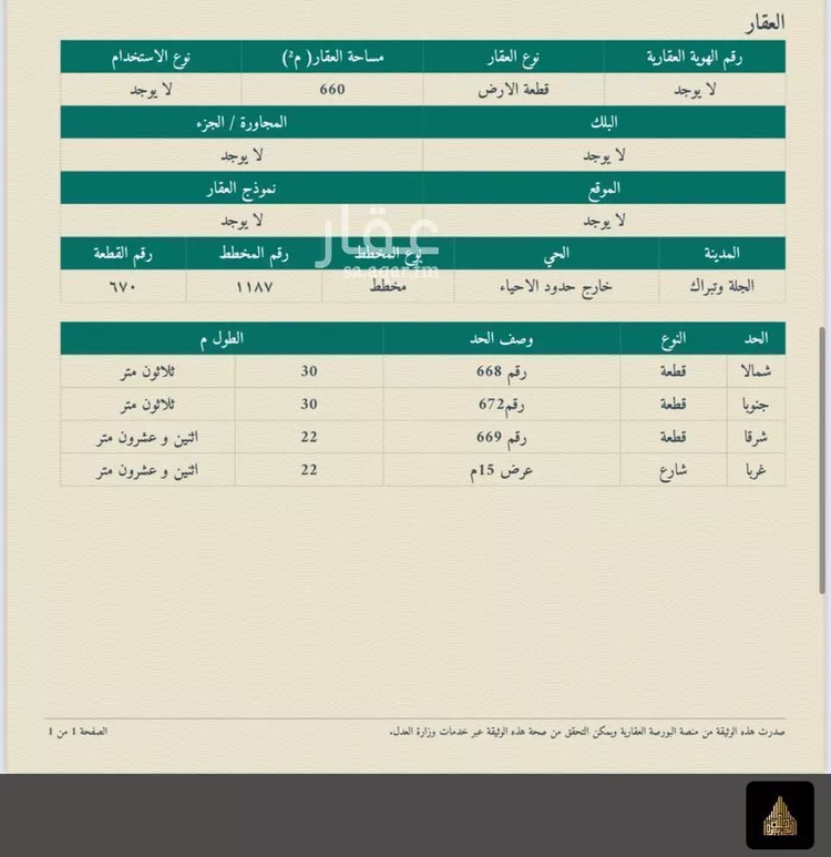أرض للبيع في شارع مخطط الشرطة, مدينة الجله, منطقة الرياض صورة 3