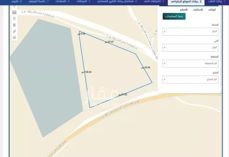 أرض للإيجار في الدائر ، الدائر