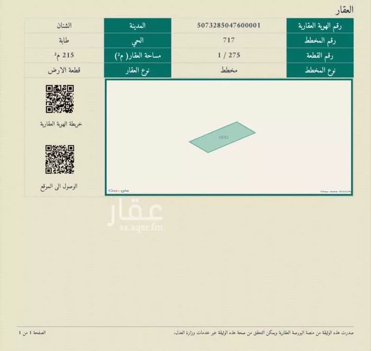 Land for Sale in AlShinana As Sinaiyah