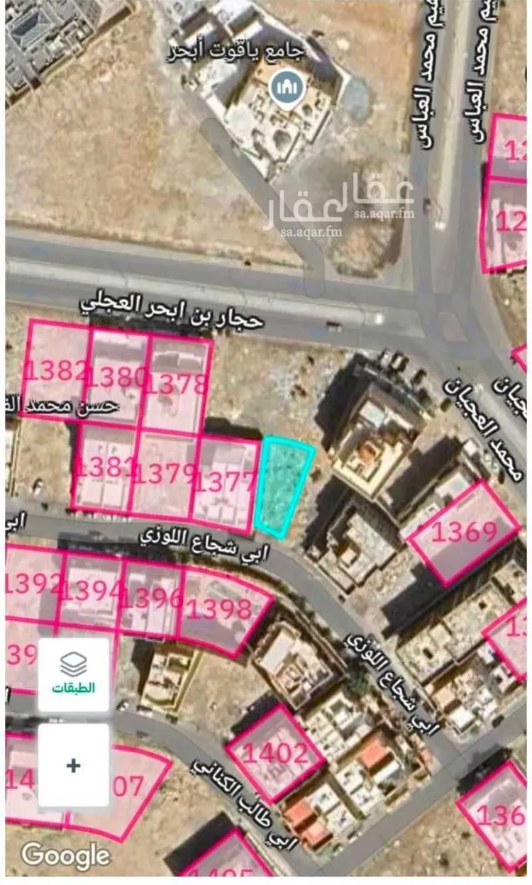 أرض للبيع في شارع أبي شجاع اللوزي, حي الياقوت, مدينة جدة, منطقة مكة المكرمة