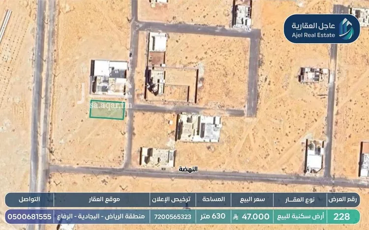 أرض للبيع في شارع عمرو بن أم مكتوم, حي مخطط بقعاء الشرقية, مدينة بقعاء, منطقة حائل صورة 2