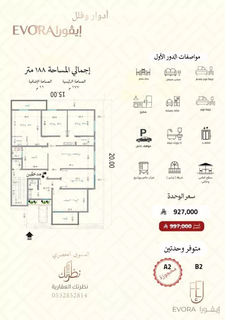 دور للبيع في شارع 33 السعادة, حي السعادة, مدينة الرياض, منطقة الرياض صورة 3