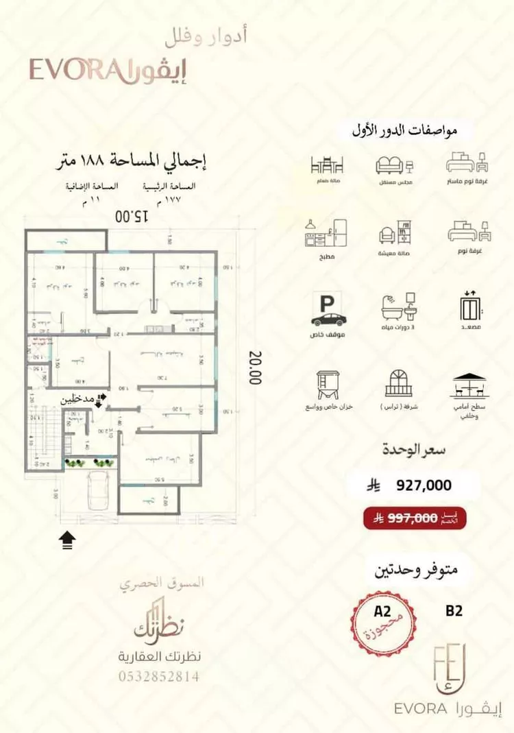 دور للبيع في شارع 33 السعادة, حي السعادة, مدينة الرياض, منطقة الرياض صورة 4