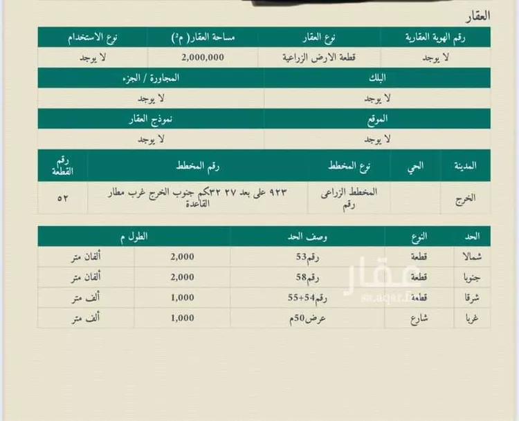 أرض للبيع في حي النفل, مدينة الخرج, منطقة الرياض