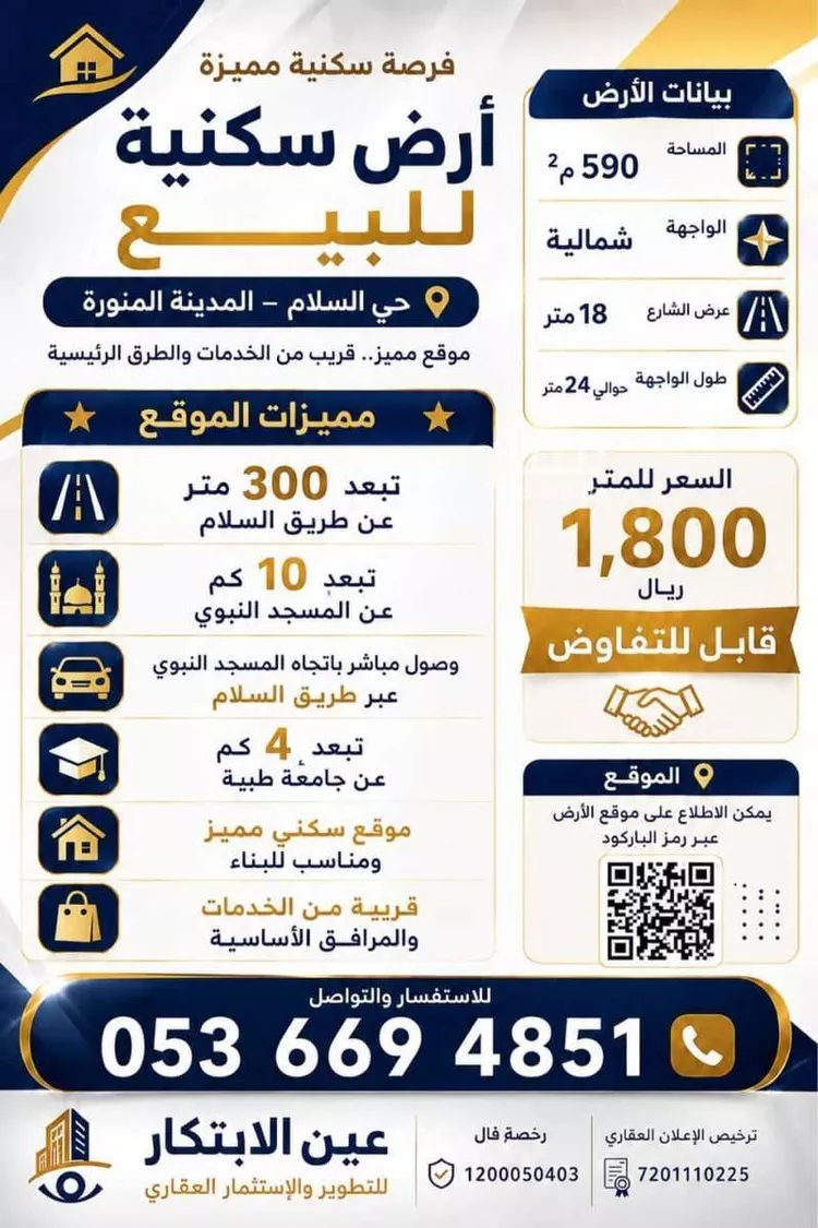 Land for Sale in Medina As Salam