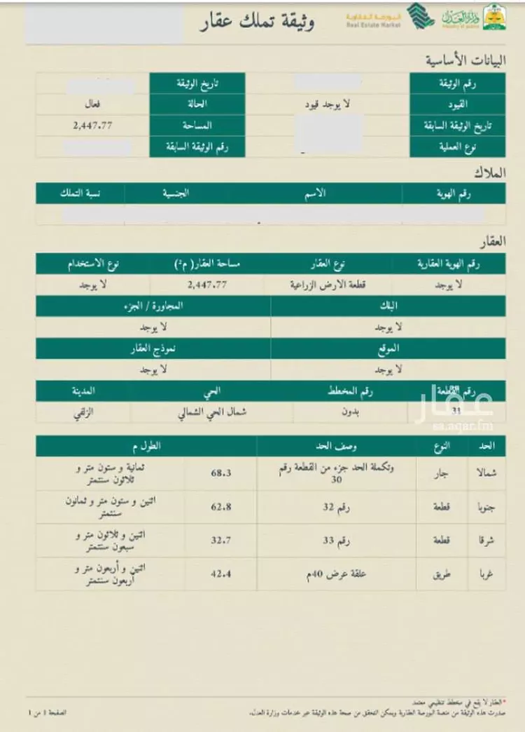 أرض للبيع في حي اليمامة, مدينة الزلفى, منطقة الرياض صورة 2