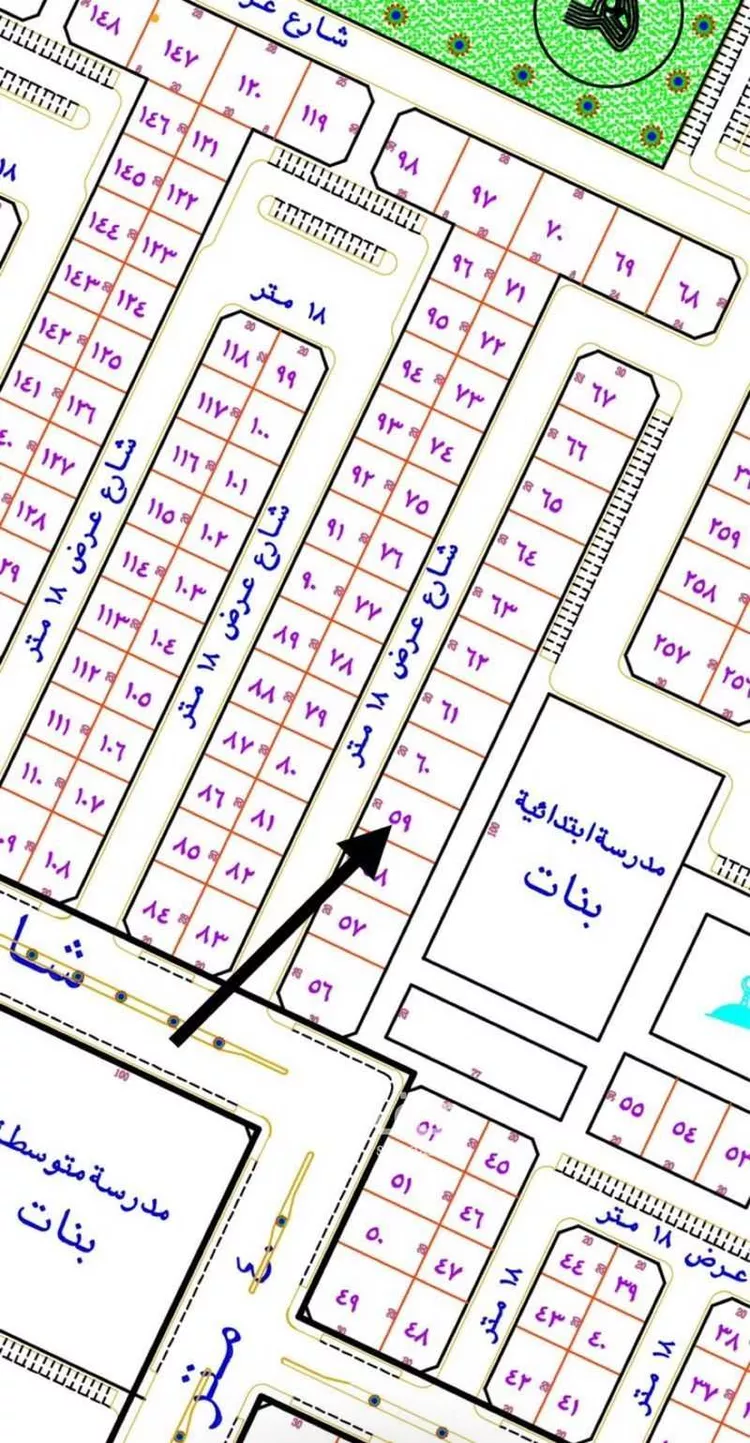 أرض للبيع في حي الشفاء, مدينة حفر الباطن, المنطقة الشرقية صورة 2