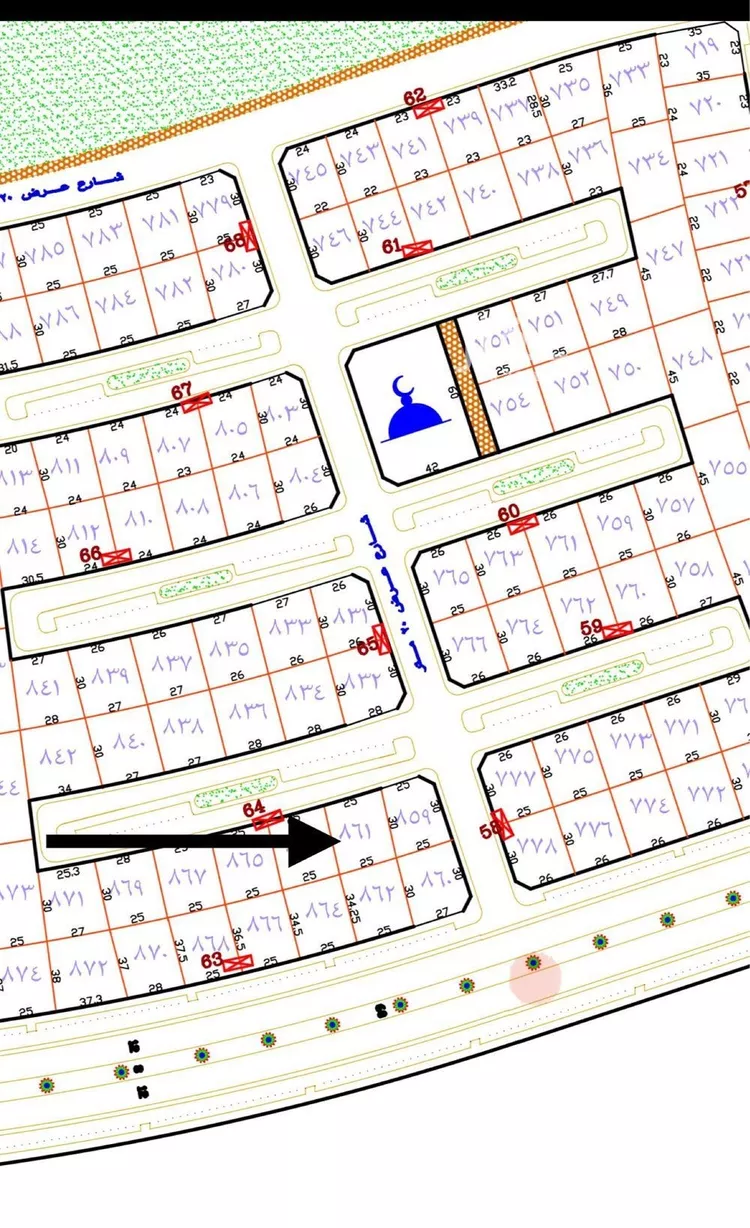 أرض للإيجار في شارع الملك عبدالعزيز, حي غرناطة, مدينة حفر الباطن, المنطقة الشرقية صورة 2