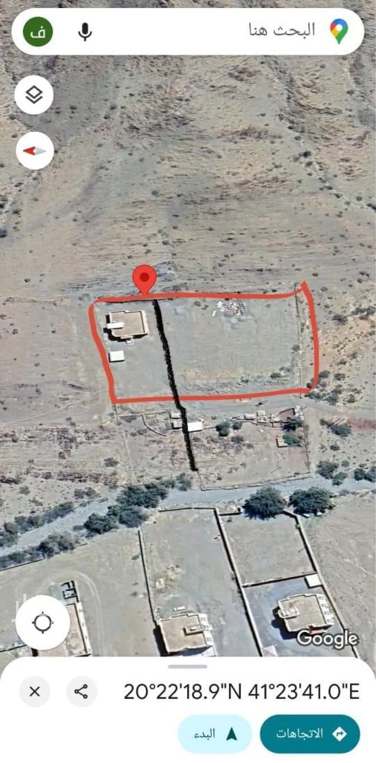 أرض للبيع في حي الديوان, مدينة وادي انيام, منطقة الباحة صورة 5