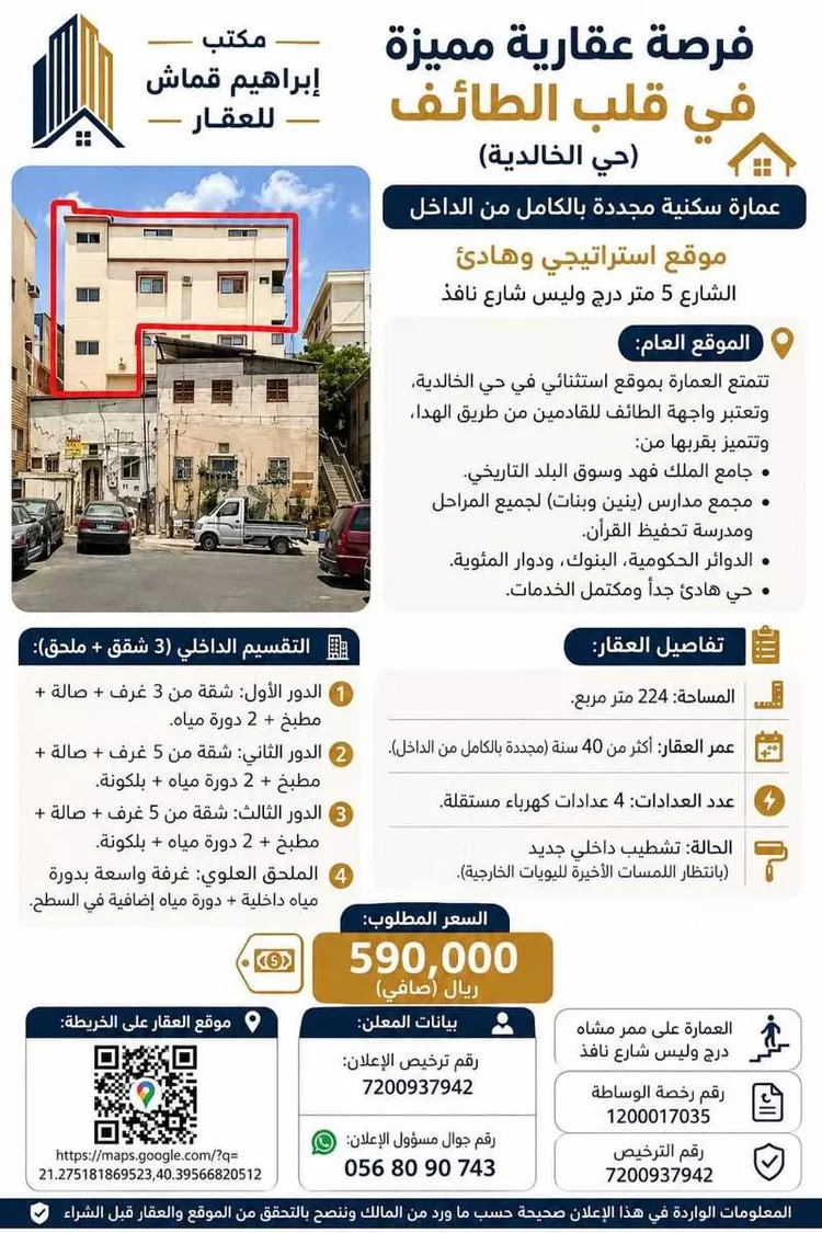 Building for Sale in Taif Al Khalidiyah