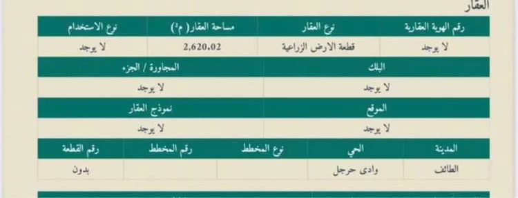 أرض للبيع في شارع حرجل, حي وادى الوجين, مدينة وادى الوجين, منطقة مكة المكرمة 9