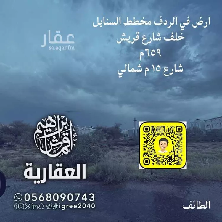 أرض للبيع في شارع الهيثم ابن سليمان, حي السداد, مدينة امارة منطقة مكة المكرمة - الطائف, منطقة مكة المكرمة