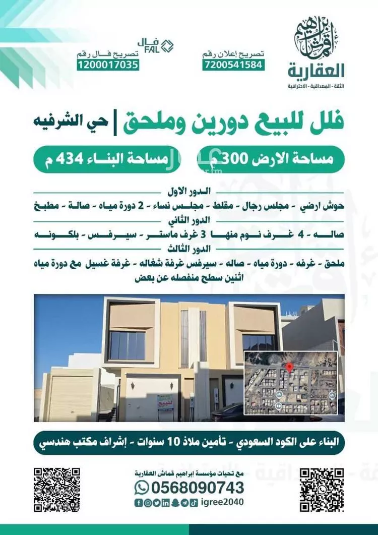 فيلا للبيع في شارع الاحنف ابن قيس, حي الشرفية, مدينة امارة منطقة مكة المكرمة - الطائف, منطقة مكة المكرمة