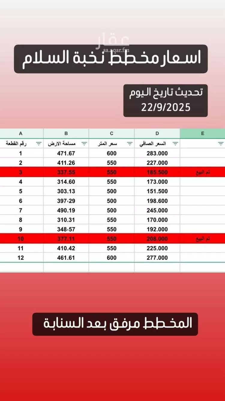 أرض للبيع في حي السلام, مدينة عنيزه, منطقة القصيم صورة 2
