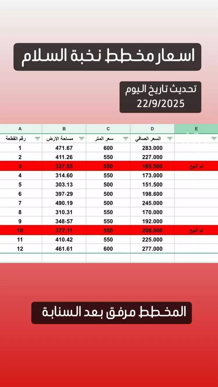 أرض للبيع في حي السلام, مدينة عنيزه, منطقة القصيم صورة 2