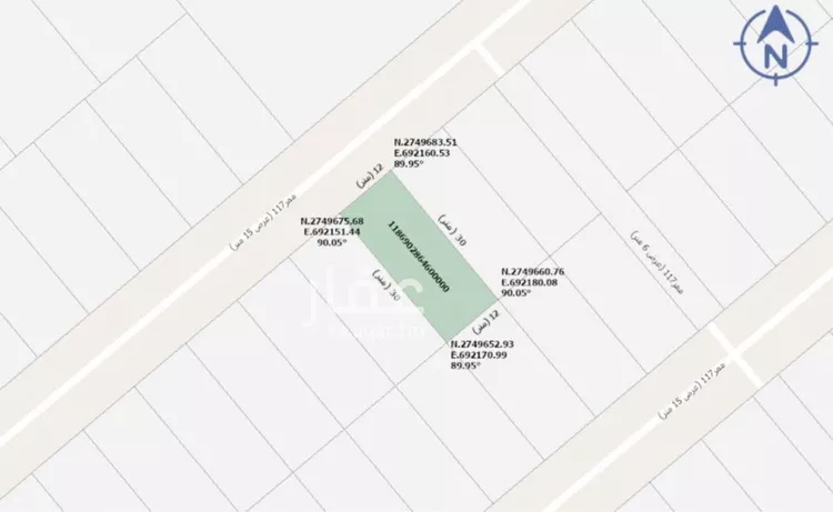 أرض للبيع في شارع شارع الضياء, حي الجنادرية, مدينة الرياض, منطقة الرياض صورة 2