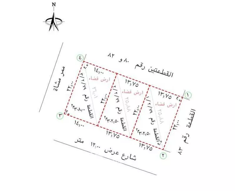 أرض للبيع في حي الفوارة, مدينة الفوارة, منطقة القصيم صورة 2