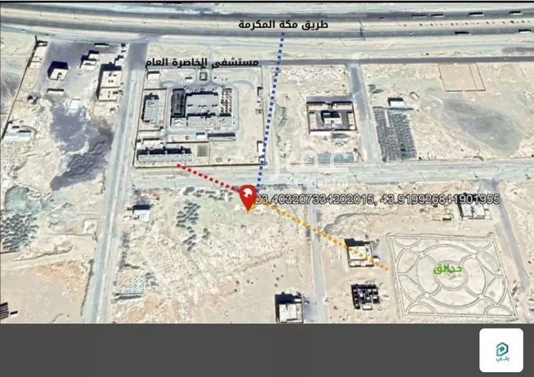أرض للبيع في شارع الخاصرة العام, حي الورود, مدينة الخاصرة, منطقة الرياض صورة 4