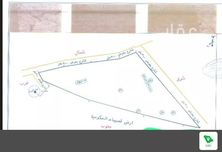 أرض للبيع في شارع خبراء الترمس , حي مزارع جنوب قصيباء, مدينة مزارع جنوب قصيباء, منطقة القصيم صورة 3