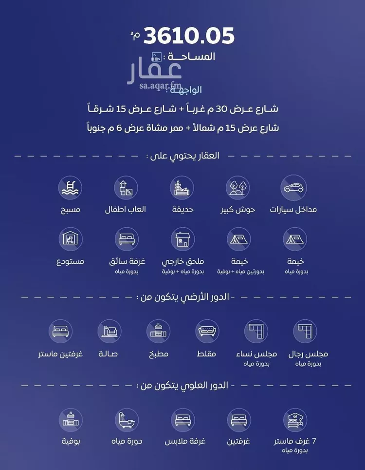 فيلا للبيع في شارع الريان 2, حي المنار, مدينة البكيرية, منطقة القصيم صورة 3