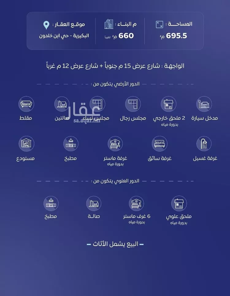 Villa for Sale in Al Bukayriyah Ibn Khaldun صورة 2