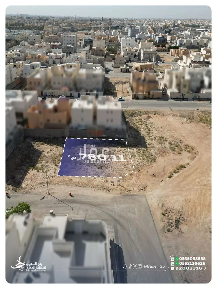 أرض للبيع في شارع الاشعرية, حي الجزيرة, مدينة بريدة, منطقة القصيم 1 صورة