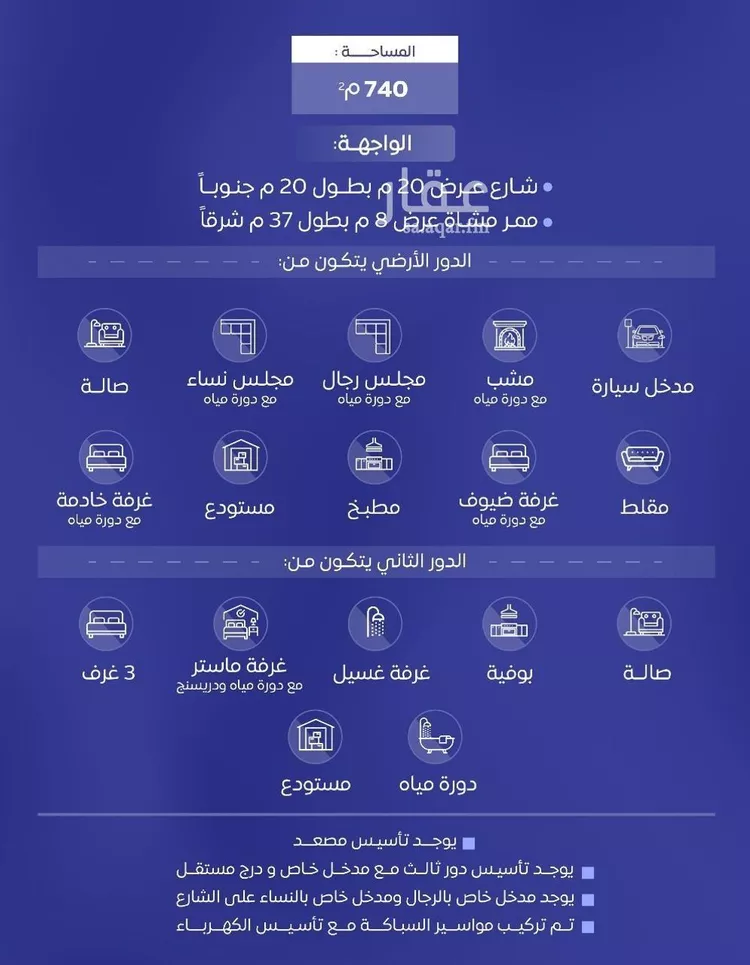فيلا للبيع في شارع البيان, حي الربوة, مدينة البكيريه, منطقة القصيم صورة 2