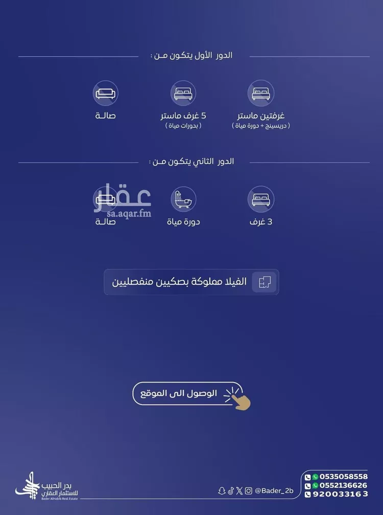 فيلا للبيع في شارع الامير احمد بن عبدالعزيز, حي الربيع, مدينة الخبراء والسحابين, منطقة القصيم صورة 3