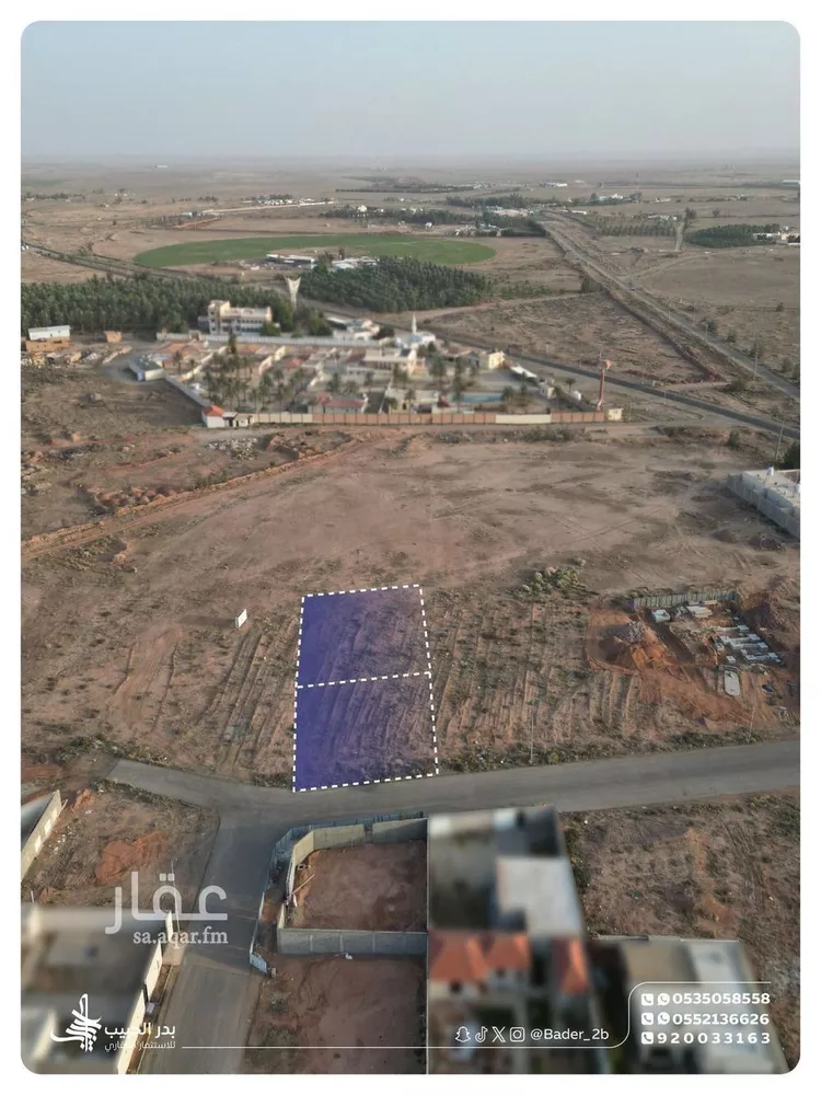 أرض للبيع في شارع عام, حي الحزم, مدينة رياض الخبراء, منطقة القصيم صورة 3