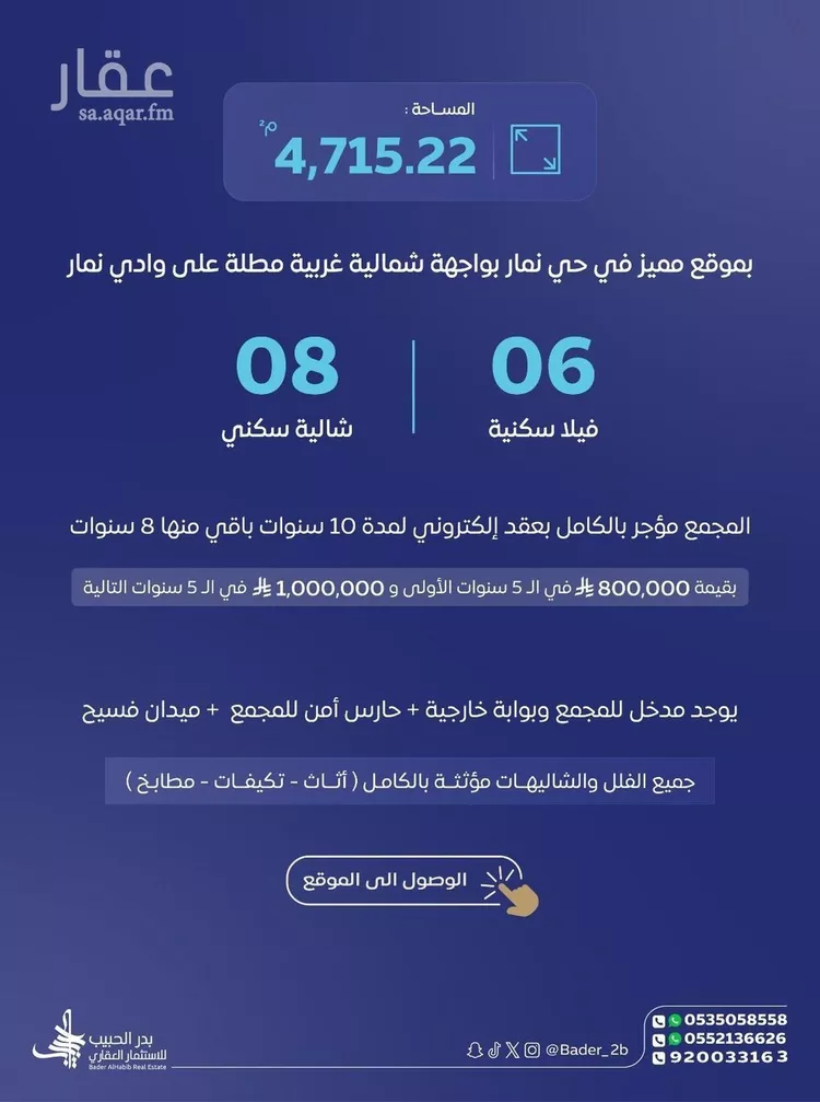 مجمع للبيع في شارع سفيان بن الحارث, حي نمار, مدينة الرياض, منطقة الرياض صورة 2