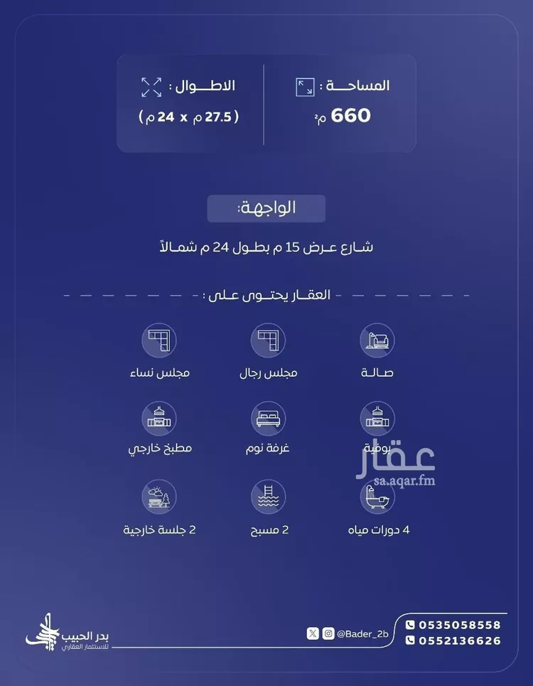 استراحة للبيع في شارع الادهم, حي الجزيرة, مدينة رياض الخبراء, منطقة القصيم صورة 2