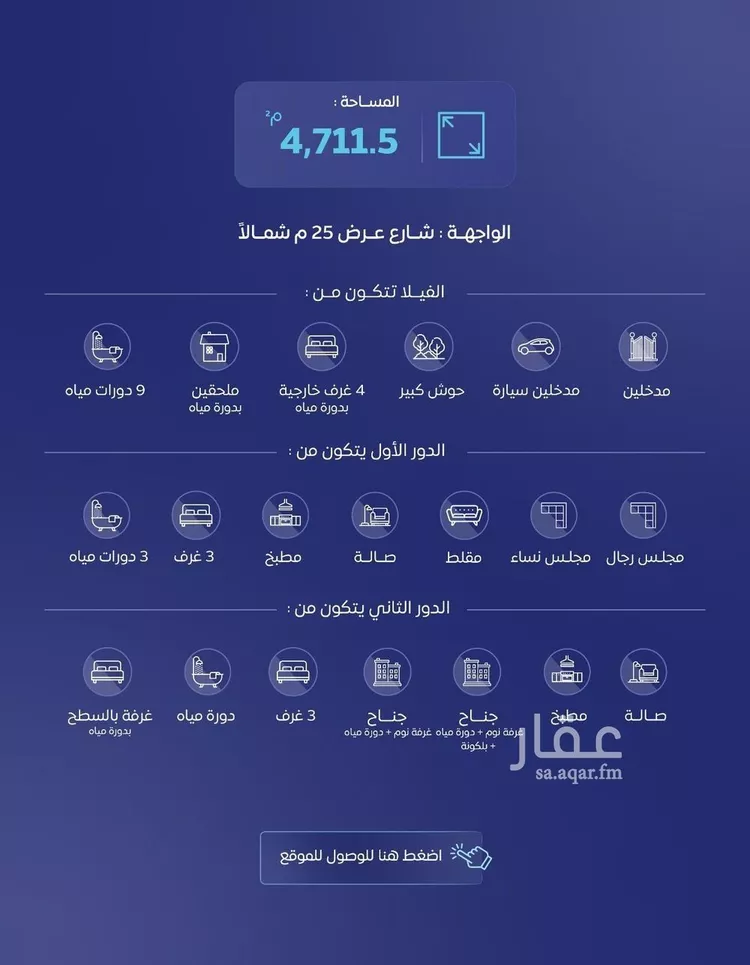 Villa for Sale in Al Bukayriyah Ibn Khaldun صورة 2