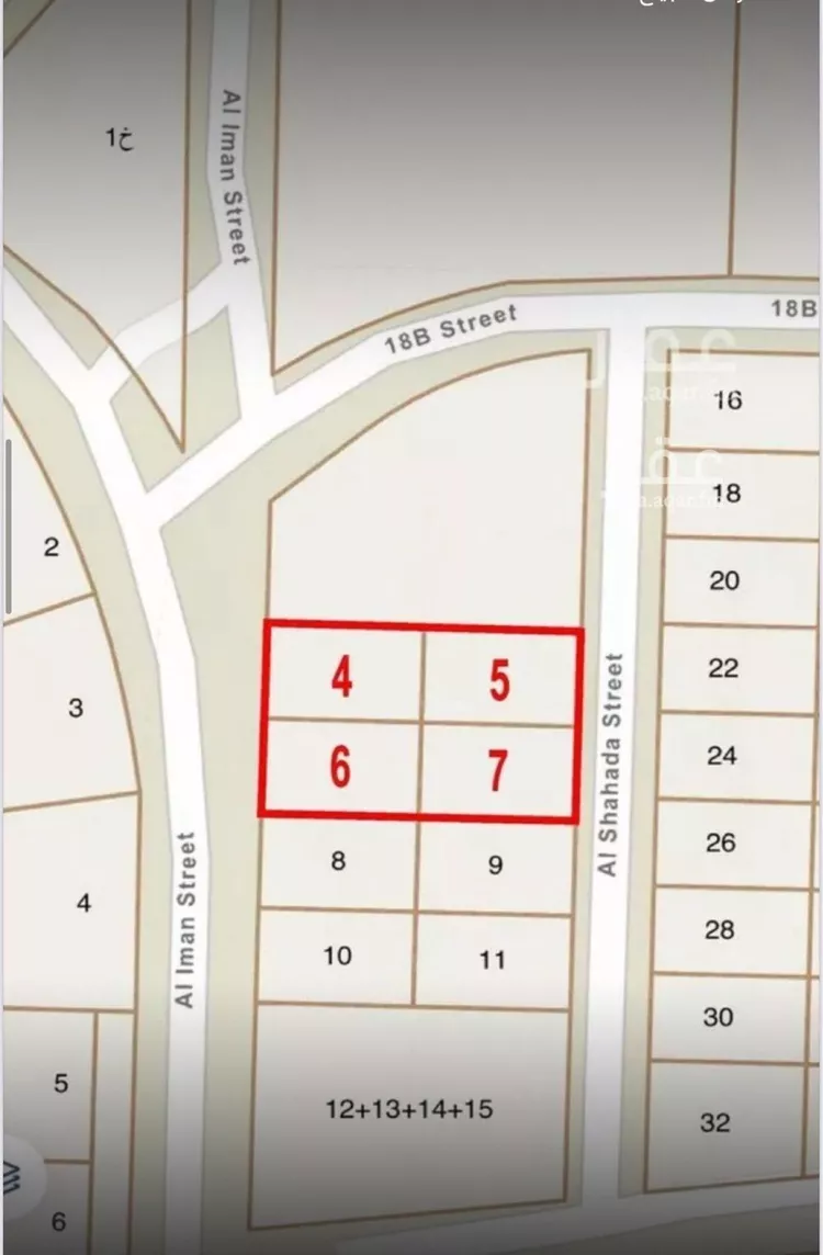 أرض للبيع في شارع المحبه, حي التعاون, مدينة الخبر, المنطقة الشرقية