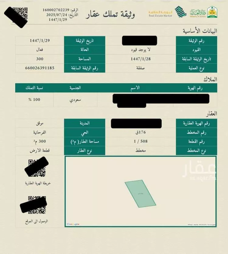 أرض للبيع في شارع الخاشر ، الفرحانية ، موقق صورة 2